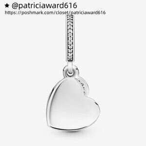 Pandora Forever Friends Heart Dangle Charm
